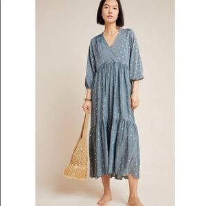 Anthropologie Napoli Tiered Maxi Dress